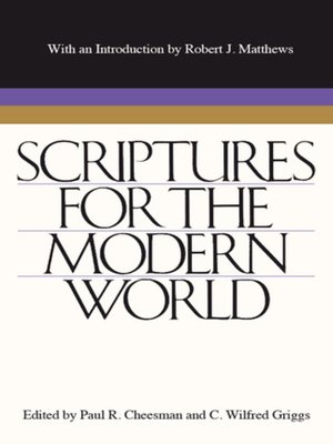 cover image of Scriptures for the Modern World
